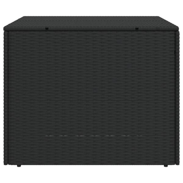 Gartentruhe Schwarz 291L Poly Rattan