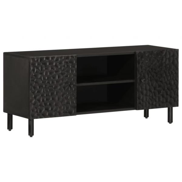 ARDEBO.de - TV-Schrank Schwarz 105x33x46 cm Massivholz Mango