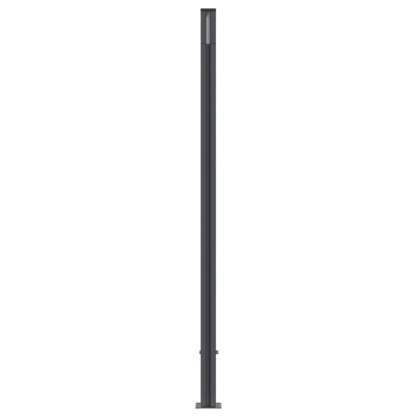Zaunelement mit 2 Pfosten Braun 180x186 cm WPC