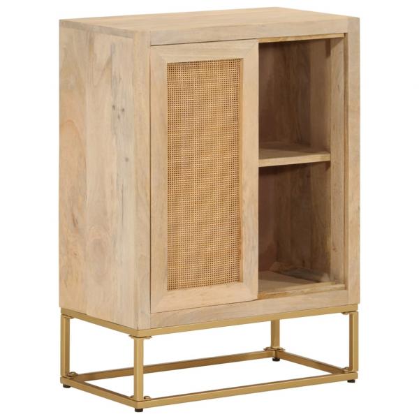 ARDEBO.de - Sideboard 55x30x76 cm Massivholz Mango und Eisen