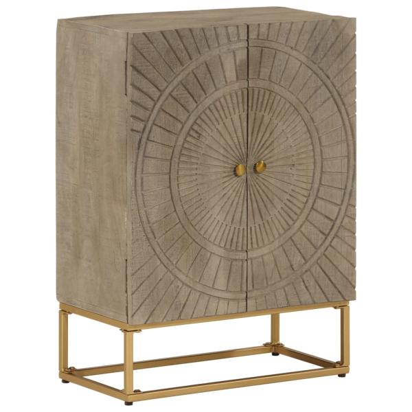 ARDEBO.de - Sideboard 55x30x76 cm Massivholz Mango und Eisen