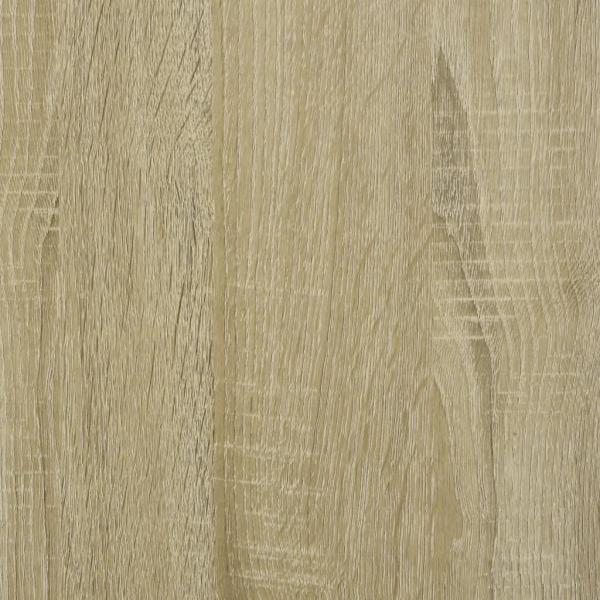 Couchtisch Sonoma-Eiche 80x50x40 cm Holzwerkstoff und Eisen