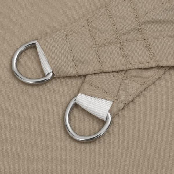 Sonnensegel Oxford-Gewebe Quadratisch 4x4 m Taupe