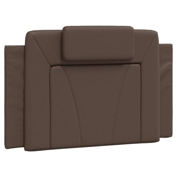 Bett mit Matratze Braun 80x200 cm Kunstleder