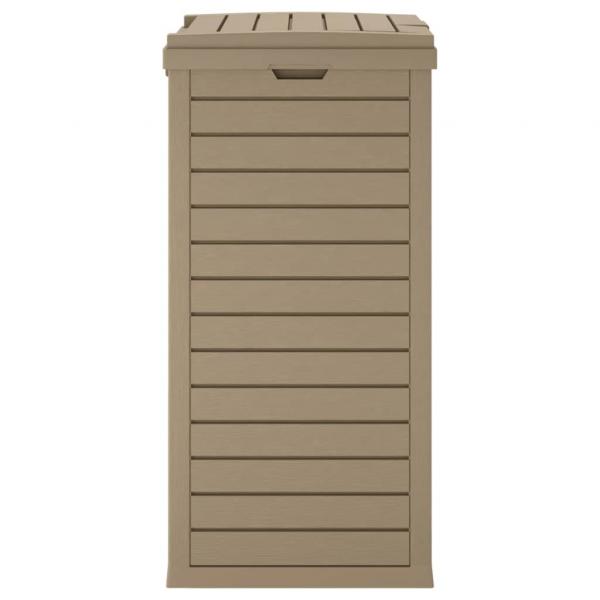 Outdoor-Mülltonne Hellbraun 41x41x86 cm Polypropylen