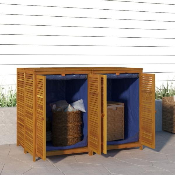ARDEBO.de - Gartenbox 140x87x104 cm Massivholz Akazie
