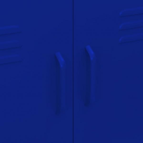 Lagerschrank Marineblau 80x35x101,5 cm Stahl    