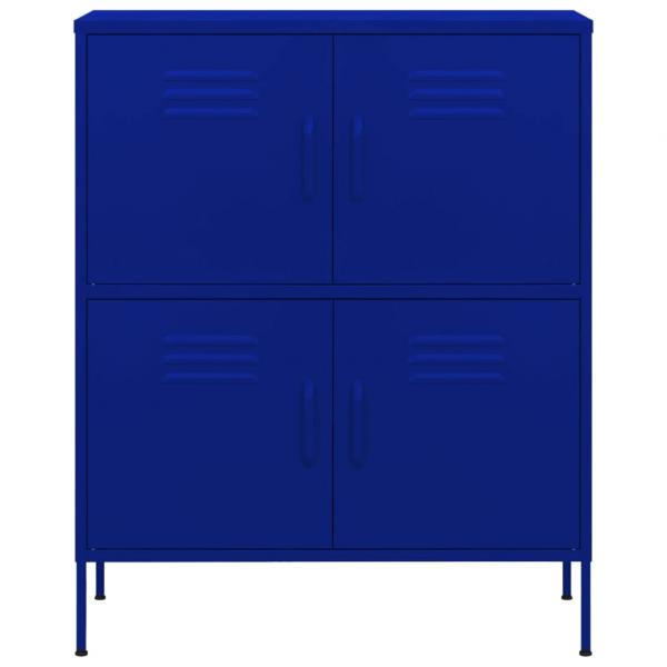 Lagerschrank Marineblau 80x35x101,5 cm Stahl    