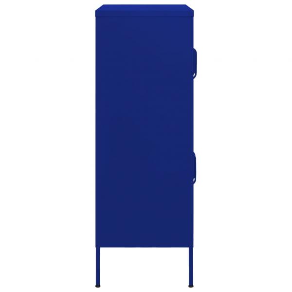 Lagerschrank Marineblau 80x35x101,5 cm Stahl    