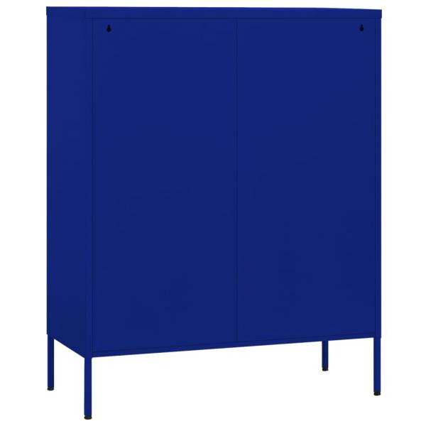 Lagerschrank Marineblau 80x35x101,5 cm Stahl    