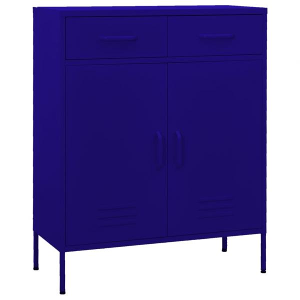 ARDEBO.de - Lagerschrank Marineblau 80x35x101,5 cm Stahl
