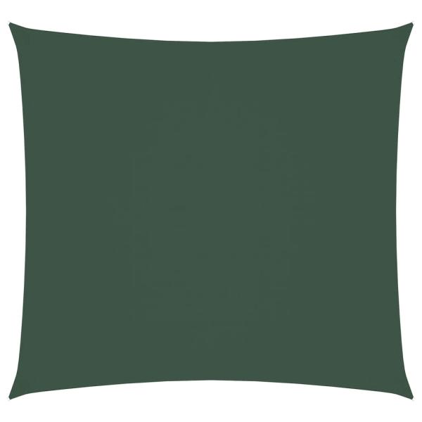 Sonnensegel Oxford-Gewebe Quadratisch 3,6x3,6 m Dunkelgrün