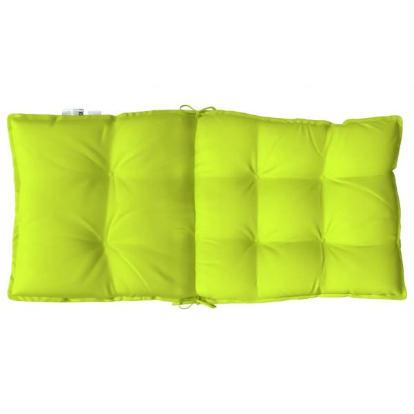 Niedriglehner-Auflagen 6 Stk. Neongrün Oxford-Gewebe