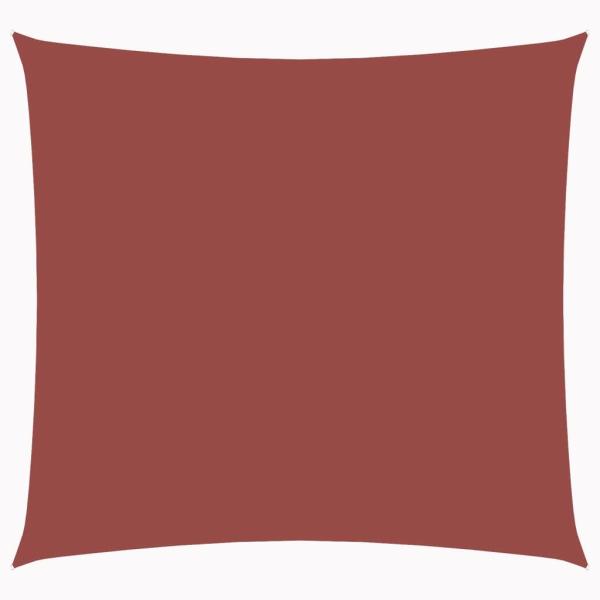 Sonnensegel Oxford-Gewebe Quadratisch 5x5 m Terrakotta-Rot