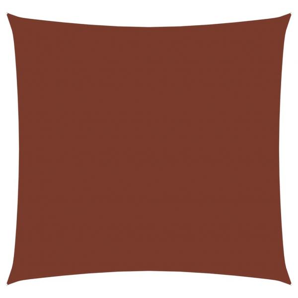 Sonnensegel Oxford-Gewebe Quadratisch 7x7 m Terrakotta-Rot
