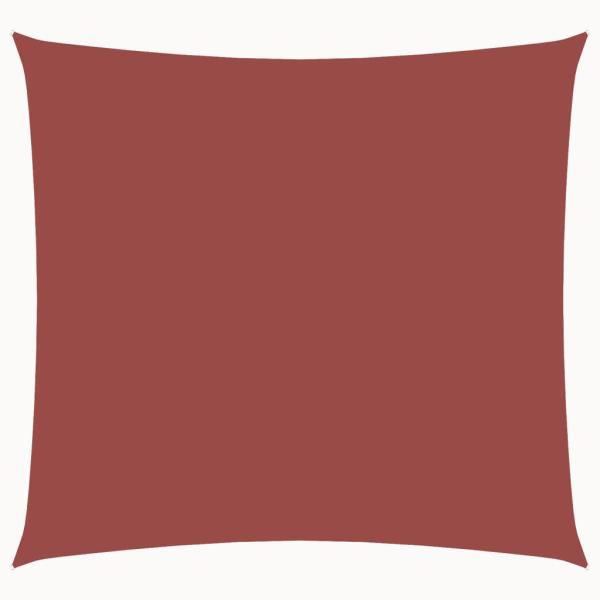 Sonnensegel Oxford-Gewebe Quadratisch 7x7 m Terrakotta-Rot