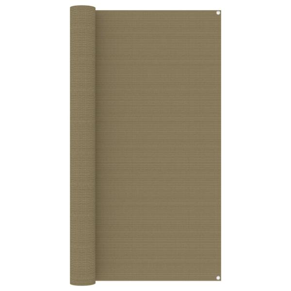ARDEBO.de - Zeltteppich 200x400 cm Taupe