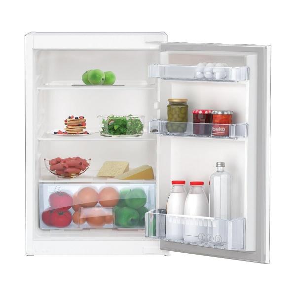 Beko B1804FN Einbaukühlschrank ohne Gefrierfach, Nischenhöhe 87 cm, 126 L, Festtürtechnik, LED Beleuchtung, weiß