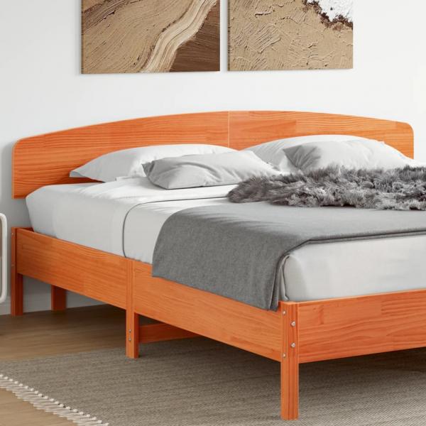 ARDEBO.de - Kopfteil Wachsbraun 180 cm Massivholz Kiefer