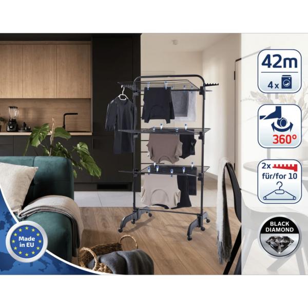 ARDEBO.de - Leifheit Turmtrockner Comfort Tower 420 Schwarz
