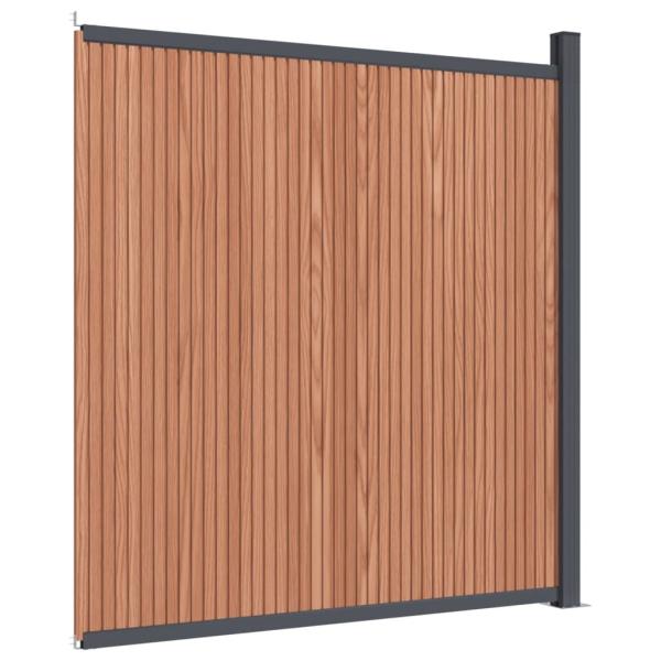 Zaunelement Braun 173x186 cm WPC