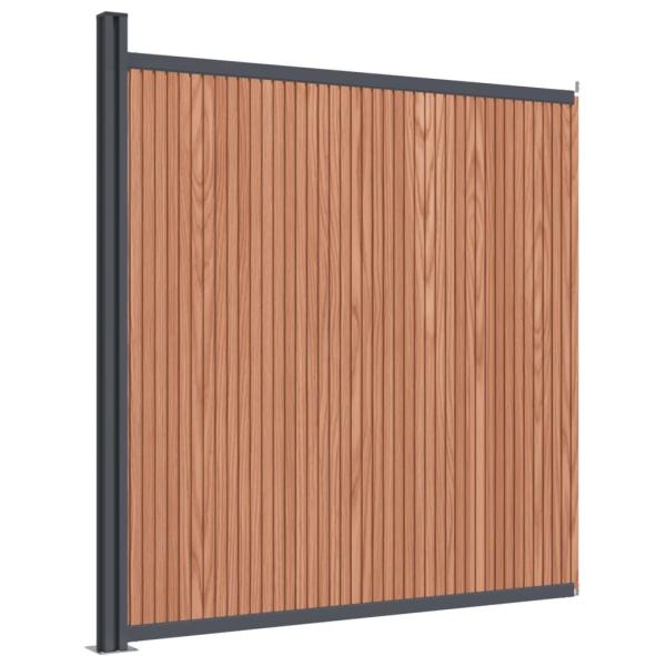 Zaunelement Braun 173x186 cm WPC