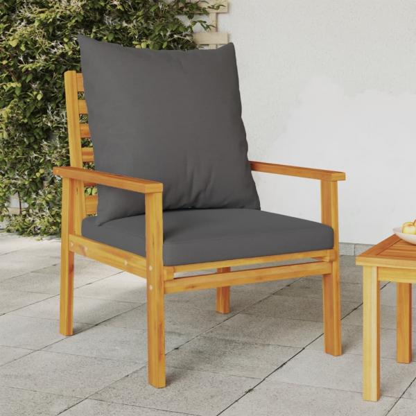 ARDEBO.de - Gartensessel 2 Stk. mit Kissen Massivholz Akazie