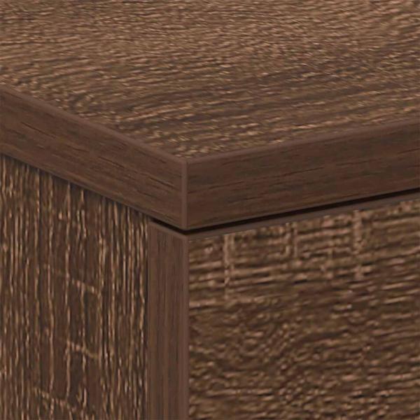 Nachttische 2 Stk. Braun Eichen-Optik 38x35x56 cm Holzwerkstoff