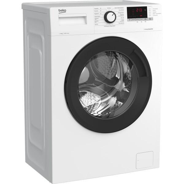 Beko WLM81434NPSA 8 kg Frontlader Waschmaschine, 60 cm breit, 1400 U/Min, Kindersicherung, StainExpert, 14-Min-Kurzprogramm, weiß