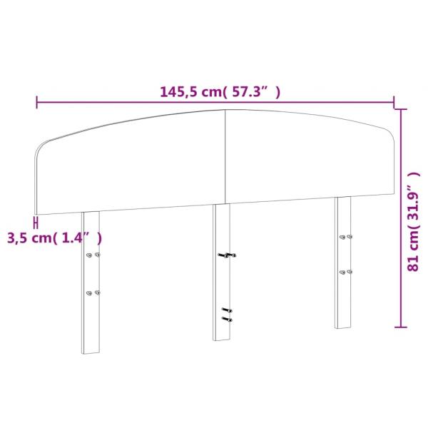 Kopfteil Wachsbraun 140 cm Massivholz Kiefer