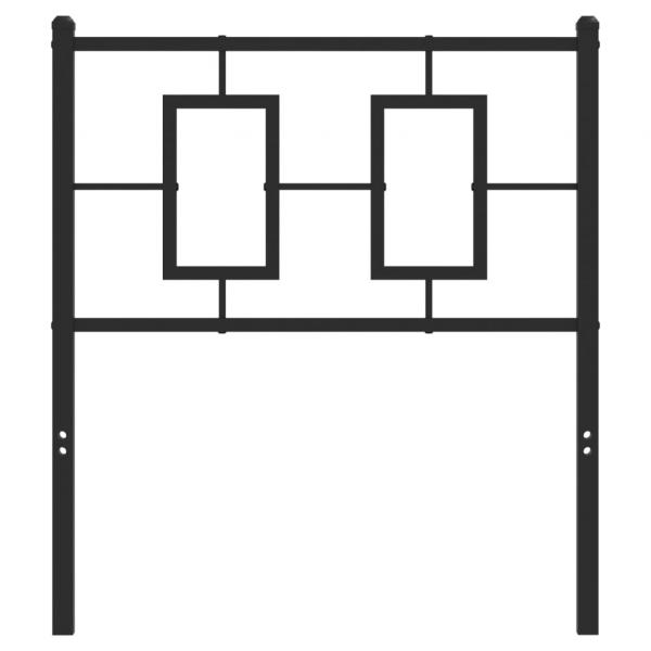 Kopfteil Metall Schwarz 75 cm
