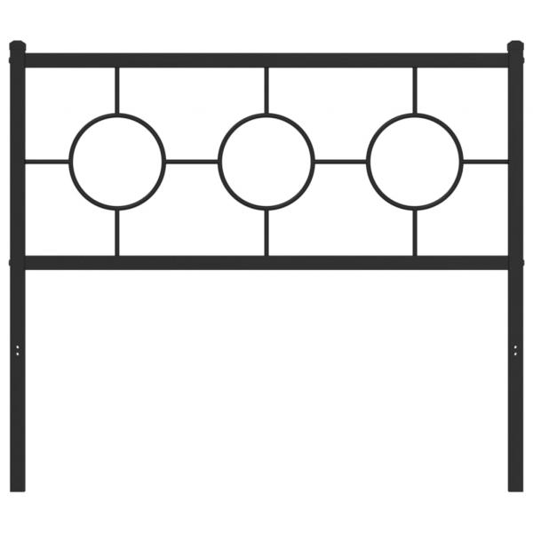 Kopfteil Metall Schwarz 100 cm