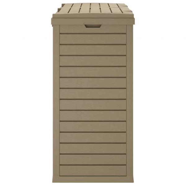 Outdoor-Mülltonne Hellbraun 78x41x86 cm Polypropylen