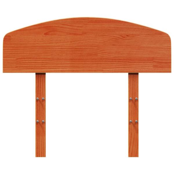 Kopfteil Wachsbraun 75 cm Massivholz Kiefer