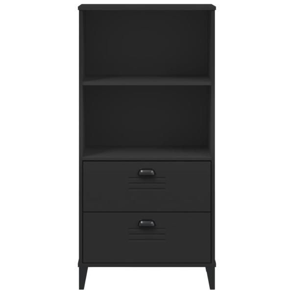 Bücherschrank VIKEN Schwarz 60x35x123 cm Holzwerkstoff