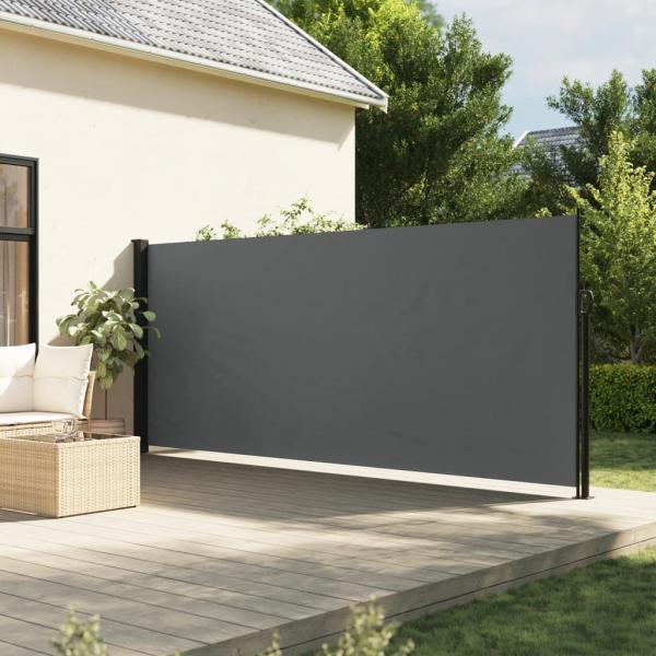 ARDEBO.de - Seitenmarkise Ausziehbar Anthrazit 180x500 cm