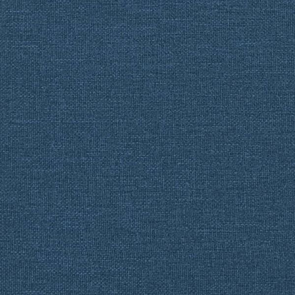 Bettgestell mit Kopfteil Blau 180x200 cm Stoff