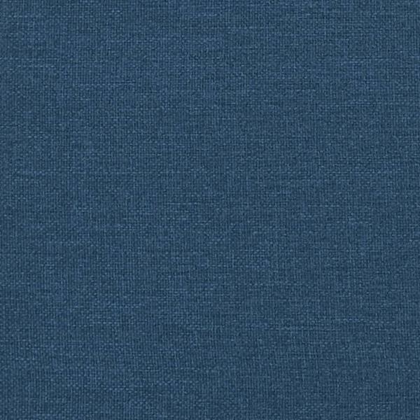 Bettgestell mit Kopfteil Blau 140x190 cm Stoff