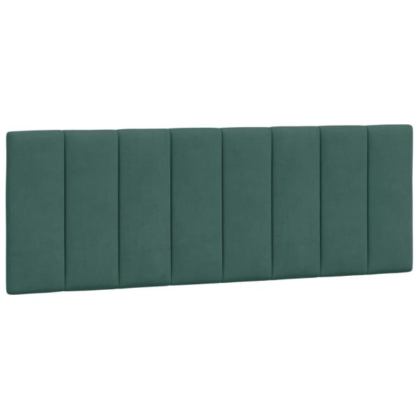 Bettgestell mit Kopfteil Dunkelgrün 120x200 cm Samt