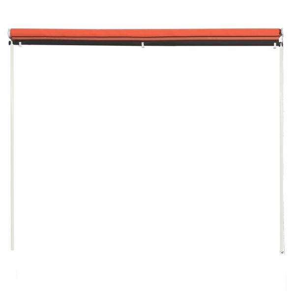 Einziehbare Markise 150×150 cm Orange und Braun
