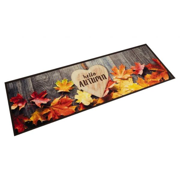 ARDEBO.de - Küchenteppich Waschbar Herbst 45x150 cm Samt