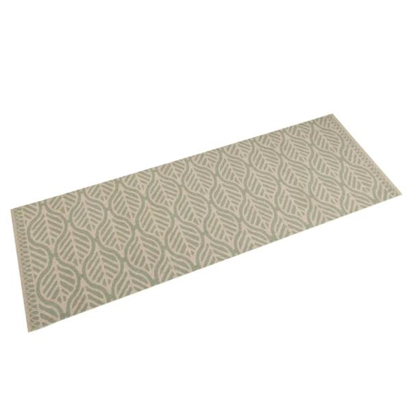 ARDEBO.de - Küchenteppich Waschbar Blätter 45x150 cm Samt