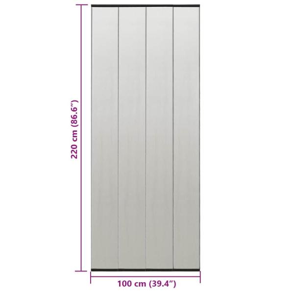 Insektenschutz für Türen Schwarz 100x220 cm Polyester