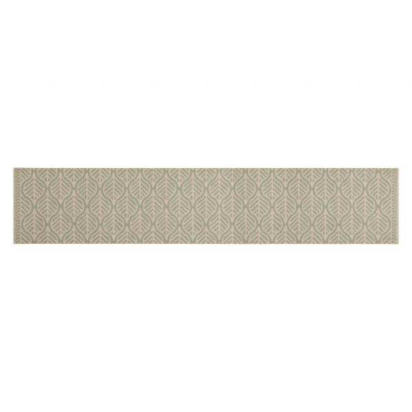 Küchenteppich Waschbar Blätter 60x300 cm Samt