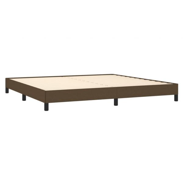 Bettgestell Dunkelbraun 200x200 cm Stoff