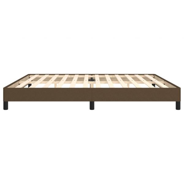 Bettgestell Dunkelbraun 200x200 cm Stoff