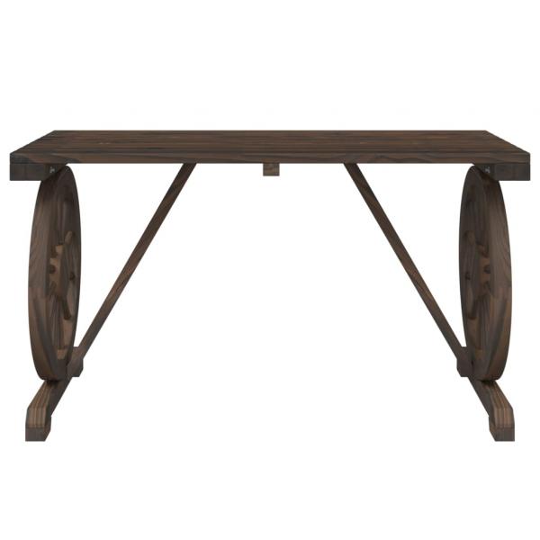 Gartentisch 115x55x65 cm Massivholz Tanne