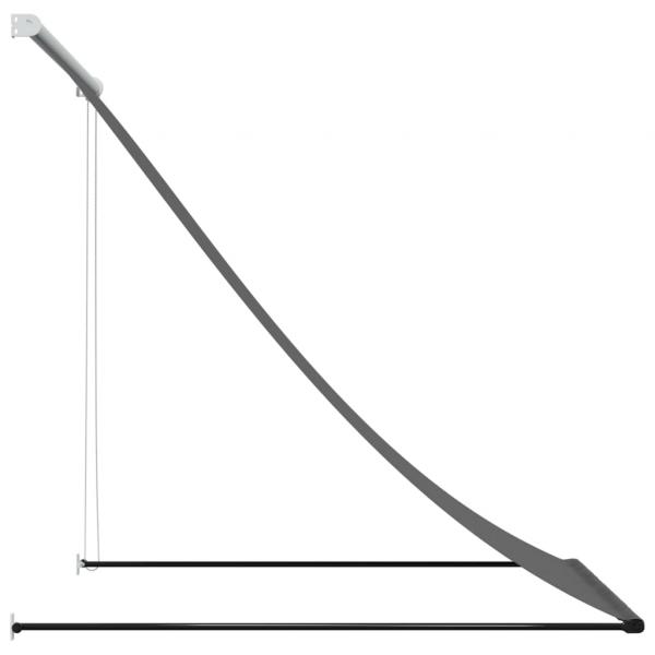 Markise Einziehbar Anthrazit 150x150 cm Stoff und Stahl