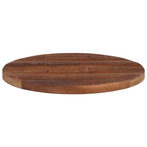 Tischplatte Ø 60x2,5 cm Rund Altholz Massiv