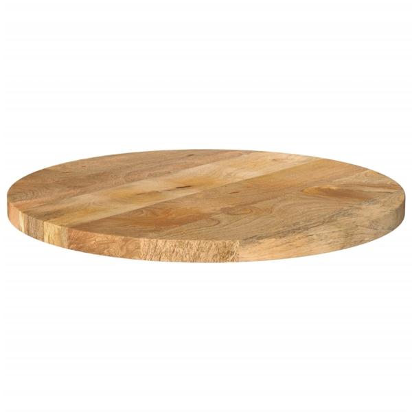 Tischplatte Ø 40x3,8 cm Rund Massivholz Mango